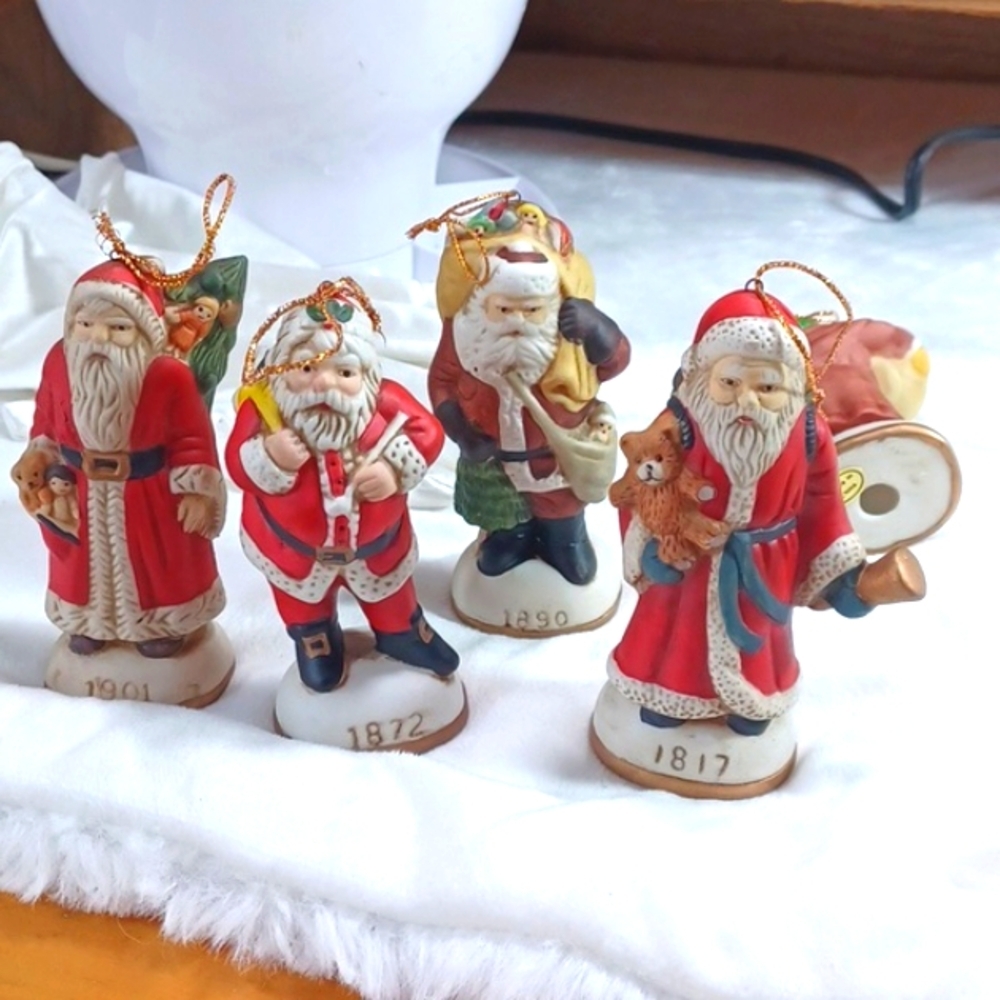 Christmas Ceramic Vintage Chunky Santa's Over 100 Years New 12